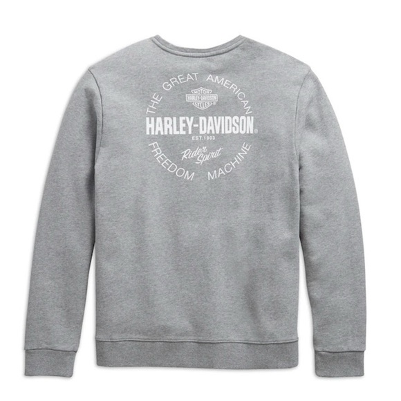 Harley-Davidson Gray Sweater Crewneck - Picture 1 of 5